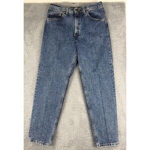 Vintage Levis Jeans Mens 33x30 Blue Denim 550 Relaxed Fit Taper Made in USA 90s